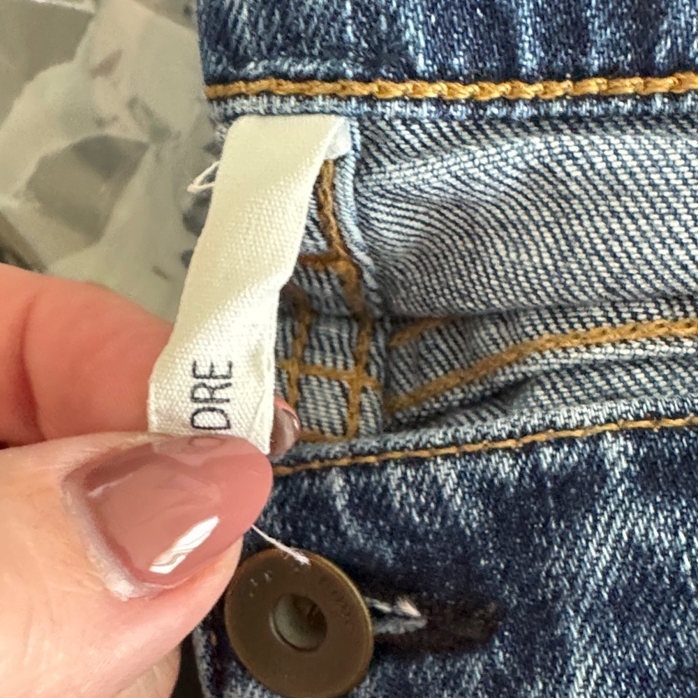 Rag & Bone - Dre Low Rise Slim Boyfriend Straight Distressed Raw Hem Jea… - Picture 6 of 7